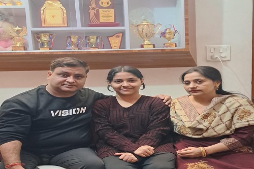 Parents of Manasvi Sharma
