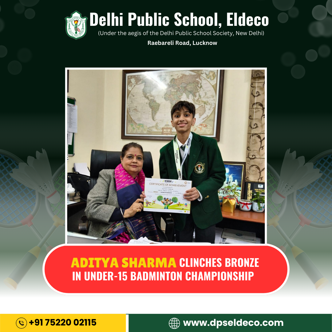 Bronze Medal Triumph for DPS Eldeco at Under-15 Badminton Championship