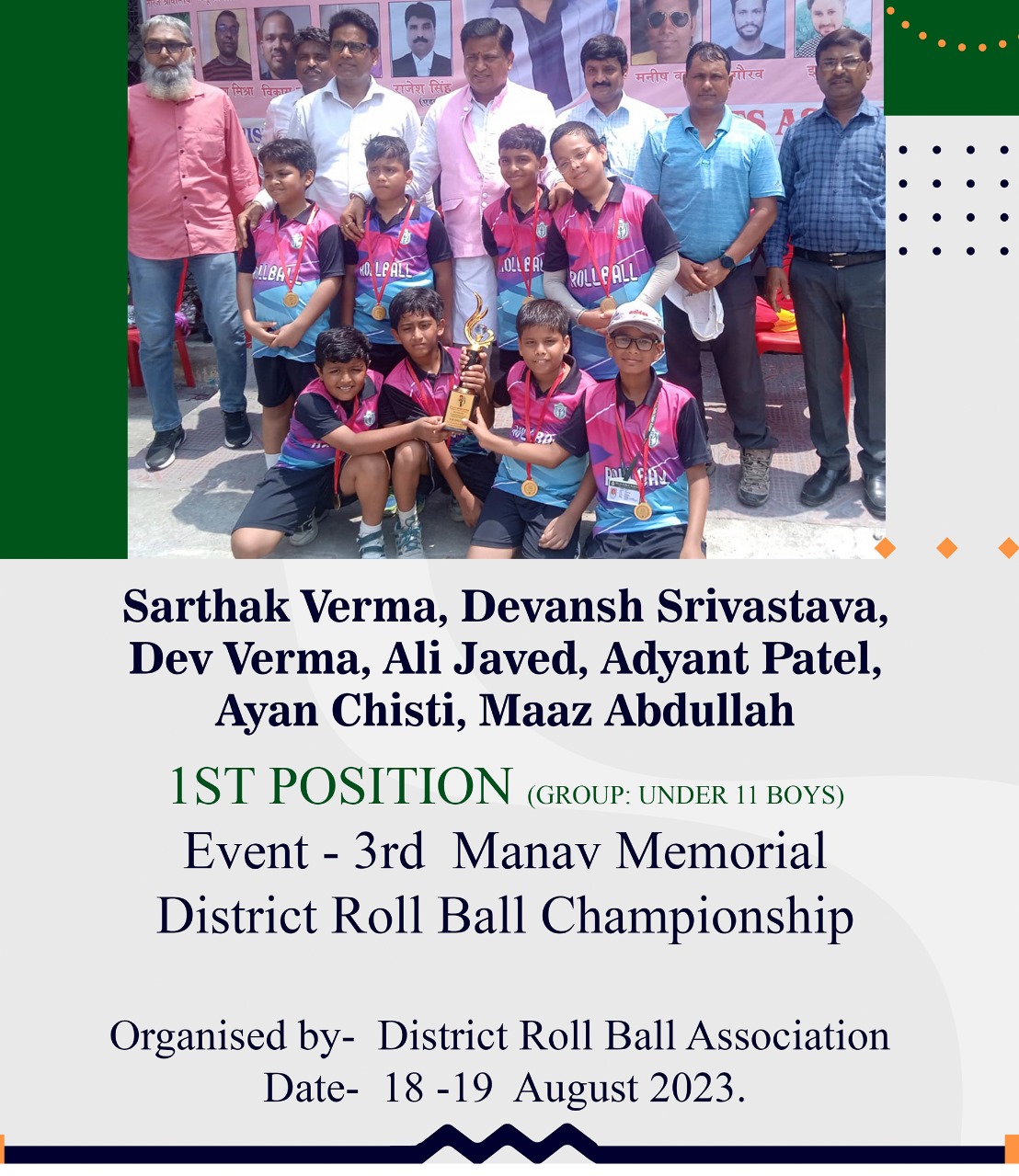 District Roll Ball Championship 2023