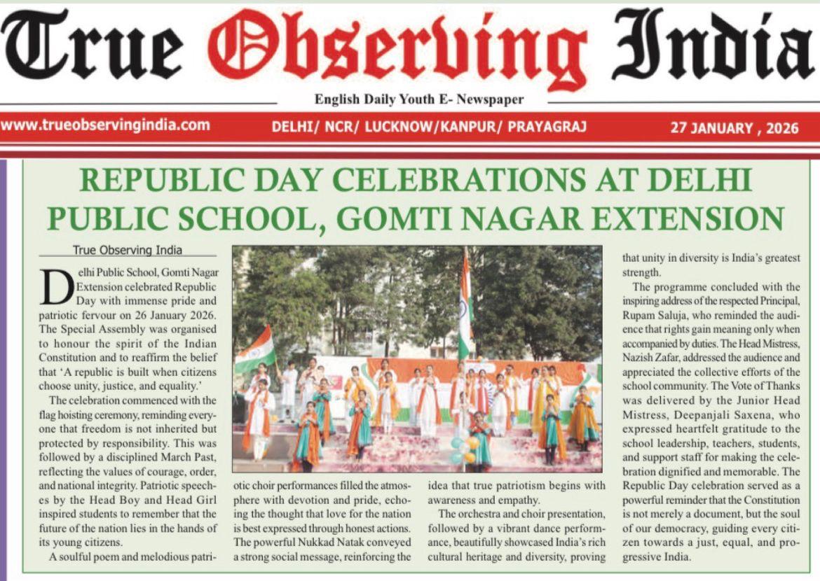 77 years strong 🇮🇳 150 years of Vande Mataram 🎶 Pride. Patriotism. DPSGNE ❤️